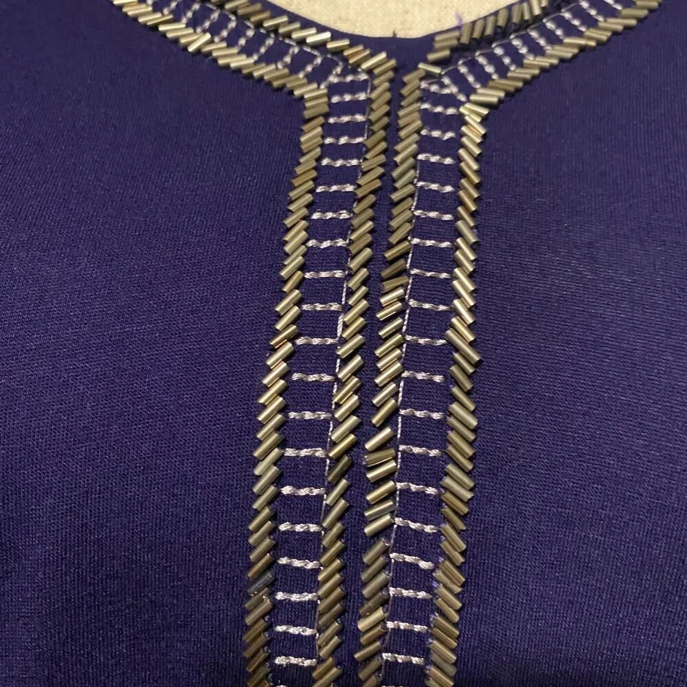 NWT Cable & Gauge Purple Embellished Blouse Size XL - Picture 7 of 8
